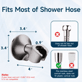 thumbnail image 6 of BRIGHT SHOWERS Strong Adhesive Shower Head Holder with Dual Angle Adjustable, Wall Mounted Handheld Shower Bracket, Easy Installation, Screw Mounting Options, Brushed Nickel, 6 of 7