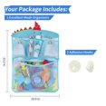thumbnail image 2 of Organizador de juguetes de baño con múltiples formas de colgar, soporte para juguetes de baño con apertura extragrande, bolsa de almacenamiento de juguetes para bañera con cremallera en la parte inf, 2 of 5