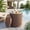 Brown, variant on SERWALL Outdoor Cooler Side Table, Umbrella Side Table with 1.5 inch Hole for Patio, Pool, White
