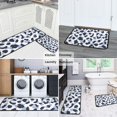 thumbnail image 5 of Blue and Dark Blue Leopard Pattern Kitchen Rugs Sets Of 2,Anti Fatigue Kitchen Mat Rugs Non Slip Washable,Decorative Kitchen Floor Mats for Kitchen,Sink,Laundry,17"X30"+17"X47", 5 of 7