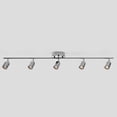 thumbnail image 6 of Shura Brushed Nickel 5-Light Track Light with Rotatable Heads, Integrated LED Bulbs, 3000K, 6 of 8