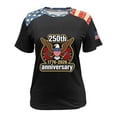 thumbnail image 5 of vigerkar 4th of July Outfits for Women USA Patriotic Shirts for Women Short Sleeve Red White and Blue Shirts American Flag Summer Tops (Light Gray, 4XL), 5 of 6