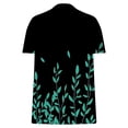 thumbnail image 4 of Tops de Manga Corta de las Mujeres Impreso Cuello Redondo, Suelto Casual Top para el Hogar Y el Uso Diario, 4 of 7