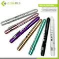 thumbnail image 3 of Cynamed Premium Reusable Diagnostic Penlight With Pupil Gauge - Medical Nurse Penlight - Green, 3 of 3
