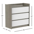 thumbnail image 3 of Alex Table à Langer, Gris et Blanc, 3 of 9