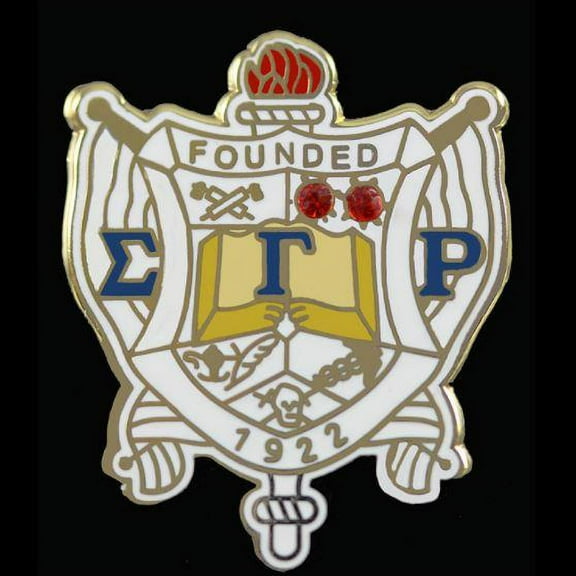 SGR 1"Shield Pin With Stones