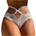thumbnail image 2 of HUPOM Panties For Women Plus Size Panties Briefs Sleepwear Belt Elastic Waist White L, 2 of 4
