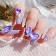thumbnail image 4 of Mezcla de tamaños, 15 Uds., diamantes de imitación de cristal morado para decoración de uñas, piedras acrílicas para uñas con parte posterior plana, gemas para decoraciones artísticas de uñas 3D, 4 of 6