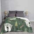 thumbnail image 6 of XMXT Throw Blanket, Cartoon Pine Bear Machine Washable Blankets for Sofa, 50 x 40 inches, 6 of 9