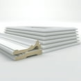 thumbnail image 4 of Ekena millwork 94 1/2"L (Adjustable 36"H to 40"H) Ashford Square Panel Traditional Wainscot Paneling Kit, 4 of 10