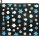 Visland Noël Flocons de Neige Bonhomme de Neige 3D Nail Art Sticker Autocollant Fille Ongle Accessoire – image 4 sur 5