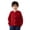 Red, variant on Girls and Boys Woolen Cardigan Crew Neck Button Down Open Front Long Sleeve Sweater Jacket Spring Autumn Soft Sweater Coat