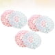 thumbnail image 3 of WORGEOUS 6pcs gorro de ducha impermeable gorro de ducha adorable punto espesar herramienta de ducha para niñas mujeres damas (3 piezas azul, 3 piezas rosa), 3 of 8
