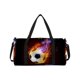 thumbnail image 2 of Contenedores de almacenamiento, minimalistas, bolso de viaje, deportivo, fitness, gran capacidad, bandolera de hombro, bolso de mano con estampado de dibujos animados de fútbol, bolso de viaje de poli, 2 of 6