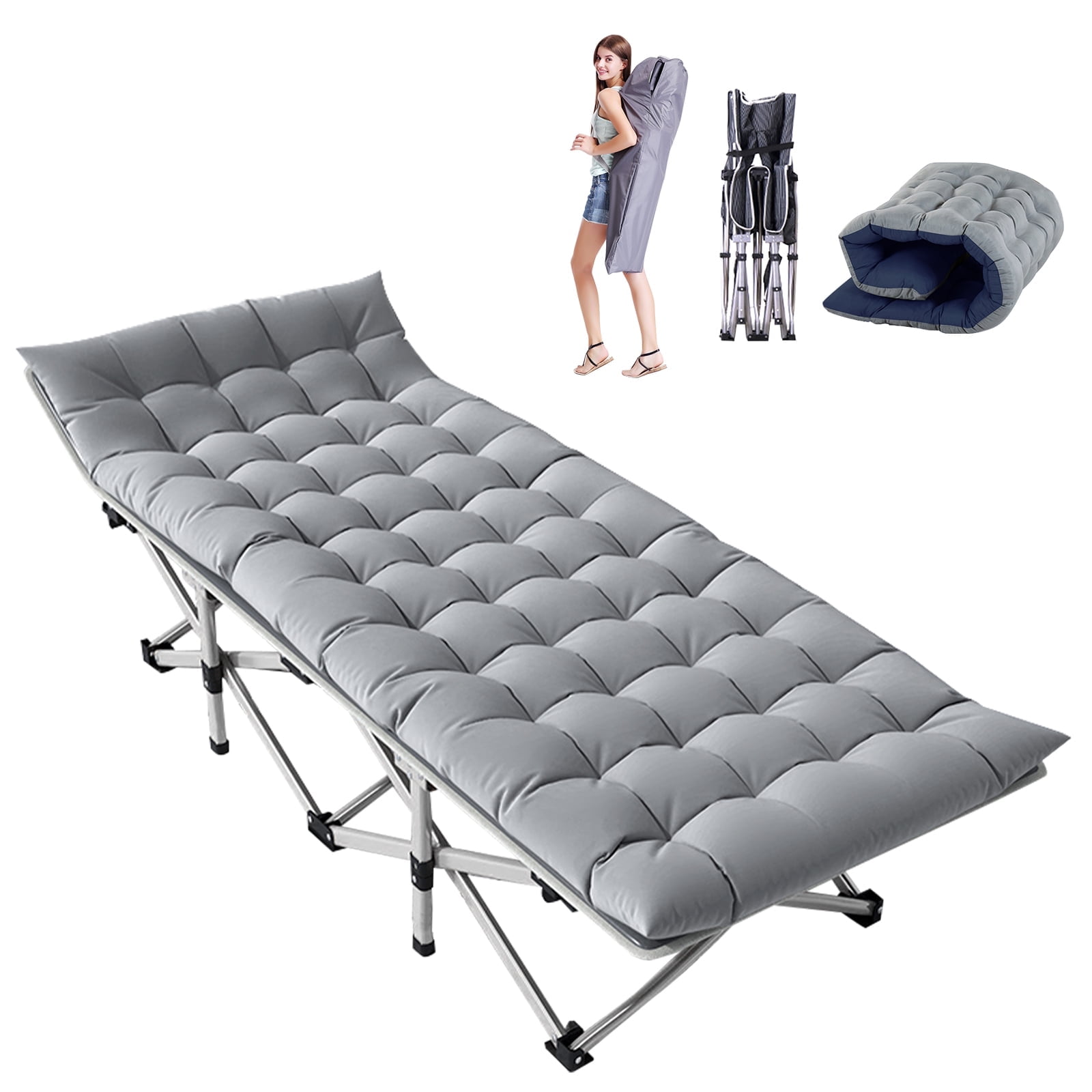 Fold away cot with mattress discount