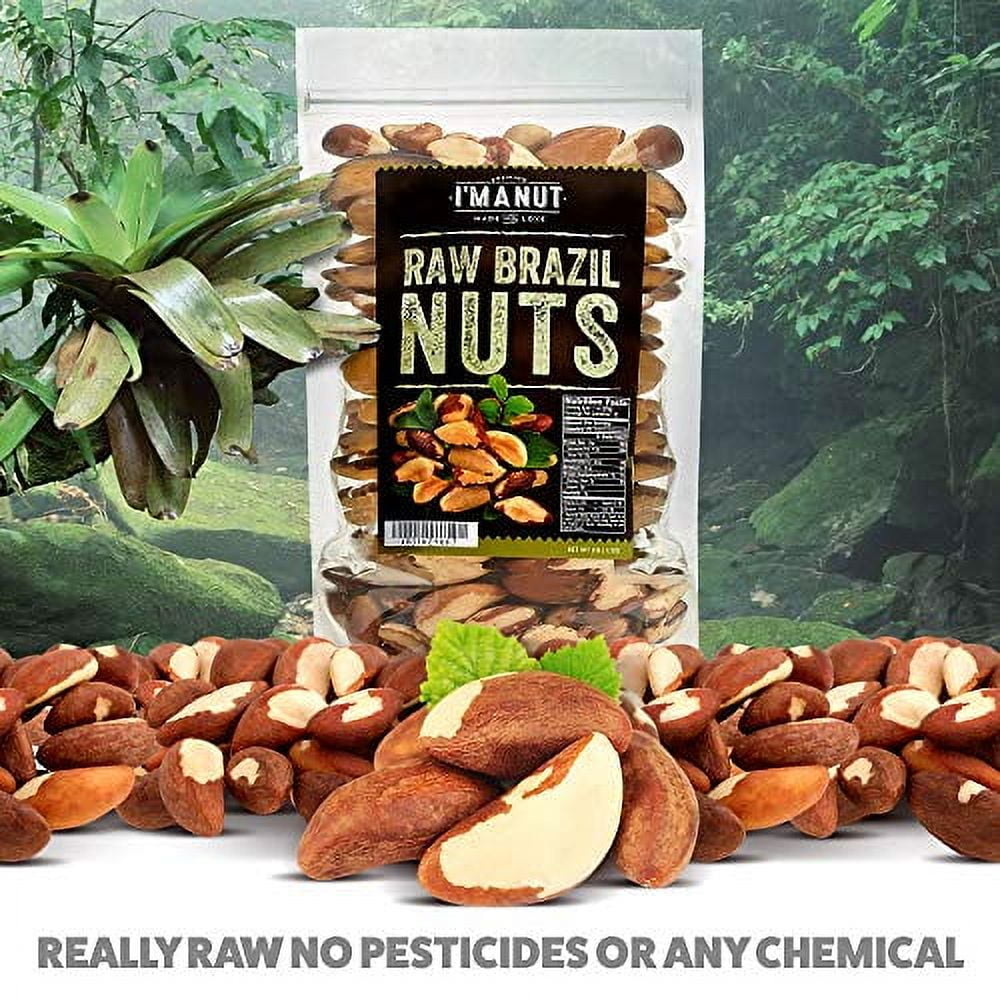 Raw Brazil Nuts -64 oz -Distinct and Superior to Natural No Herbicides or Pesticides No PPO Non GMO I'M A NUT