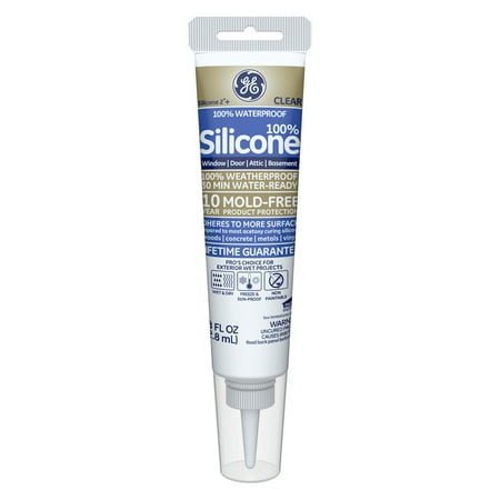 Silicone 2+ Window & Door Caulk, Clear, 2.8-oz. (Best Silicone Caulk For Granite Countertops)