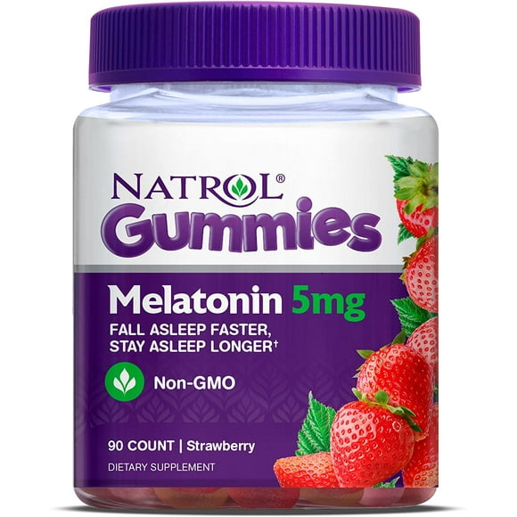 Natrol Melatonin 5mg Gummy-90 5mg Strawberry / Gummy