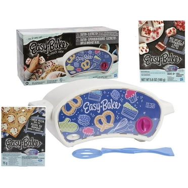 Easy-Bake Ultimate Deluxe Gift Set bundle , Cheese Pizza, and Red Velvet Party Cakes, (Refills Sold Separately)