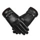 thumbnail image 2 of Rapeiae Leather Gloves for Men In Winter Warm with Thick Velvet and Waterproof Touch Screen for Cycling Student and Female Motorcycle Riding Glove, 2 of 9