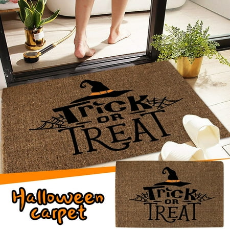 

GiliGiliso Clearance Halloween Door Mat Cartoon Floor Mat Hallway Kitchen Foot Mat Soft Non-slip