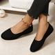 thumbnail image 3 of Zapatos planos de malla para mujer, zapatos planos de punto, antideslizantes, transpirables para viajes al aire libre, 3 of 9