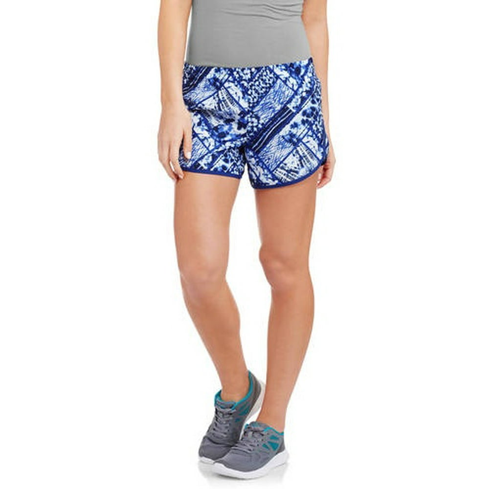 Danskin Now Women's Active Dolphin Woven Running Short with Built in Liner