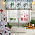thumbnail image 6 of 2 Pack Valances for Windows, Sea Turtle Coastal Window Valances for Living Room/Bedroom/Bathroom, Summer Nautical Starfish Coral Grey Wooden Light Filtering Kitchen Curtain Valance 60"W x18" L, 6 of 9