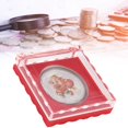 thumbnail image 2 of Moneda conmemorativa del año del cerdo, regalo plisado de plata, regalo artesanal de Año Nuevo (plateado), 2 of 8