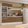 thumbnail image 2 of Cocina Integral Completa 300cm Diamante Madesa 02 - Blanco/Marrón, 2 of 9