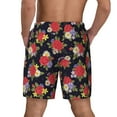 thumbnail image 4 of Haiem Red Rose Flower Mens Swim Trunks with Compression Liner 2 in 1 Swimming Shorts Stretch Swimwear Quick Dry,Board Shorts-3X-Large, 4 of 9