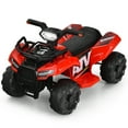 thumbnail image 6 of Costway 6V Kids ATV Quad Electric Ride On Car Toy Toddler with LED Light MP3 Red, 6 of 10