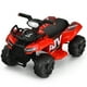 thumbnail image 3 of Costway Cuatrimoto eléctrica de 6 V para niños, juguete para montar en coche, con luz LED y MP3, color rojo, 3 of 4