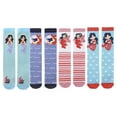thumbnail image 6 of Godderr 2 Pairs Toddler Kids Girls Cute Cartoon Knee High Socks 3-12 Y Thigh High Socks Spring Fall Cotton Baby Compression Socks, 6 of 9
