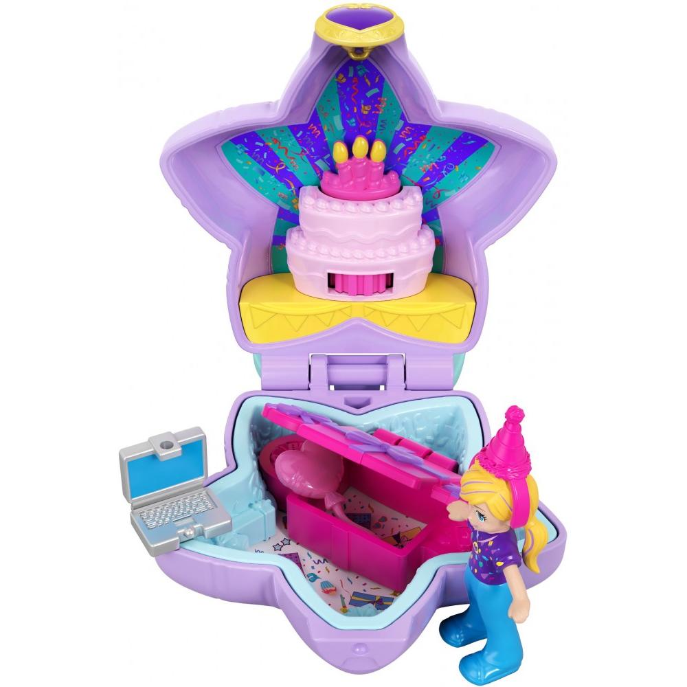 Polly Pocket Tiny Pocket Places Birthday Compact, Doll & Accessories - image 3 of 6