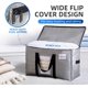 thumbnail image 4 of Extra Large Moving Bags, 4 Pack Clear Heavy Duty Totes For Storage with Visible Window, Wrap Around Handles, Storage Bags for Space Saving, Alternative to Moving Boxes, 4 of 5
