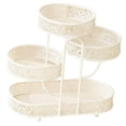 thumbnail image 3 of Cesta de fruta de metal de 4 niveles, organizador de aperitivos, multiusos, accesorio para sala de estar Blanco, 3 of 9