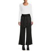 Time and Tru Women’s Satin Paperbag Waist Pants