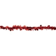thumbnail image 4 of Northlight 50' x 2.5" Unlit Shiny Red Tinsel with Polka Dots Christmas Garland, 4 of 5