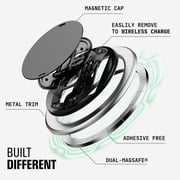 Ohsnap Snap Grip Magnetic Phone Grip & Stand, MagSafe Compatible, Boring Black