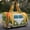 L, variant on Bright Vintage Bus Canvas Duffel Bag, Recreational Embroidered Quilted Weekender Bag for Women, Large Capacity Travel Tote with Handles