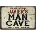 thumbnail image 1 of JAVIER'S Man Cave Sign Rustic 16 x 24 Matte Finish Metal 116240035240, 1 of 1