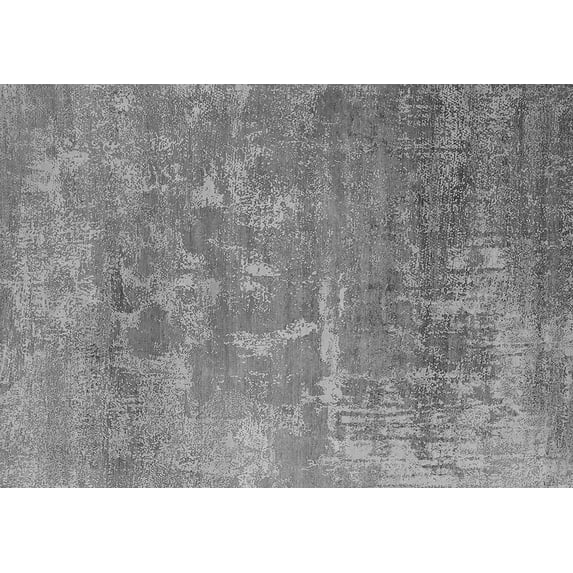 Ahgly Company Indoor Rectangle Oriental Gray Industrial Area Rugs, 4' x 6'