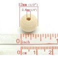 thumbnail image 4 of 500 Natural Unfinished Round Wood Beads 12mm with 2.8mm Hole, 4 of 5