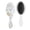 White-51, variant on Bright Colorful Hair Brush, Floral Print Detangling Brush with Vintage Wildflower and Butterfly Design