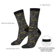 thumbnail image 2 of Yiaed Retro Excavator Print Great elasticity Crew Socks Sports socks for Men and Women, 2 of 5