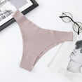 3Pcs/Set Seamless Panties Women Soft Silky Low Rise VShaped Briefs Crotch Cotton QuickDrying