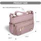 thumbnail image 3 of Bandolera NPBAG para mujer de nailon impermeable, plata y rosa, 3 of 7