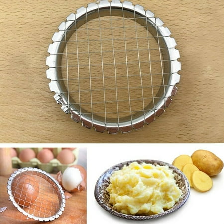 

KKCXFJX Hand Press Potato -Slicer Stainless Steel Mashed -Grid Cutter For Kitchen