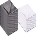 thumbnail image 1 of 50 Pieces Microfiber Cleaning Cloths 7 x 6 Inch Screen Cleaning Cloths for Smart Phones Laptops Tablets Lens LCD Monitor TV Camera Eyeglasses Optical Cleaning Cloths (Gray, White), 1 of 7